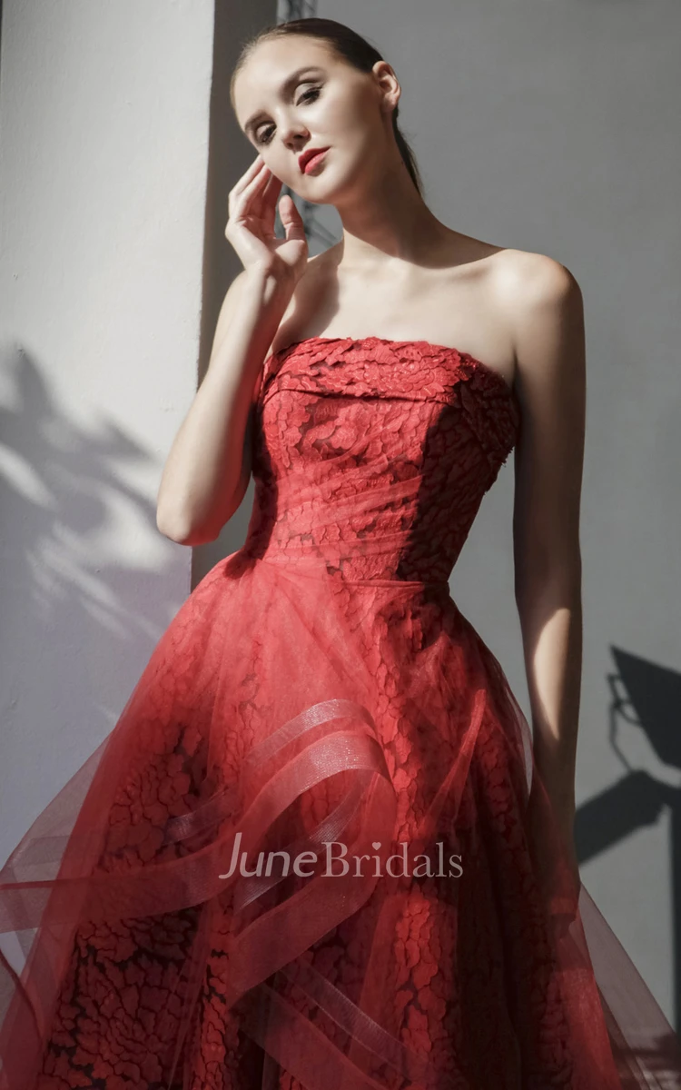 Modern Ball Gown Tulle Floor-length Sleeveless Formal Dress with Tiers