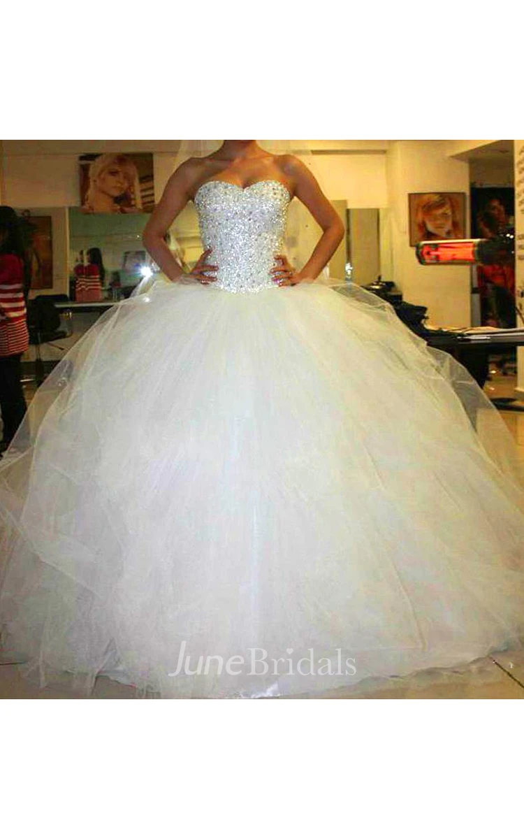 Strapless Puffy Wedding Dresses