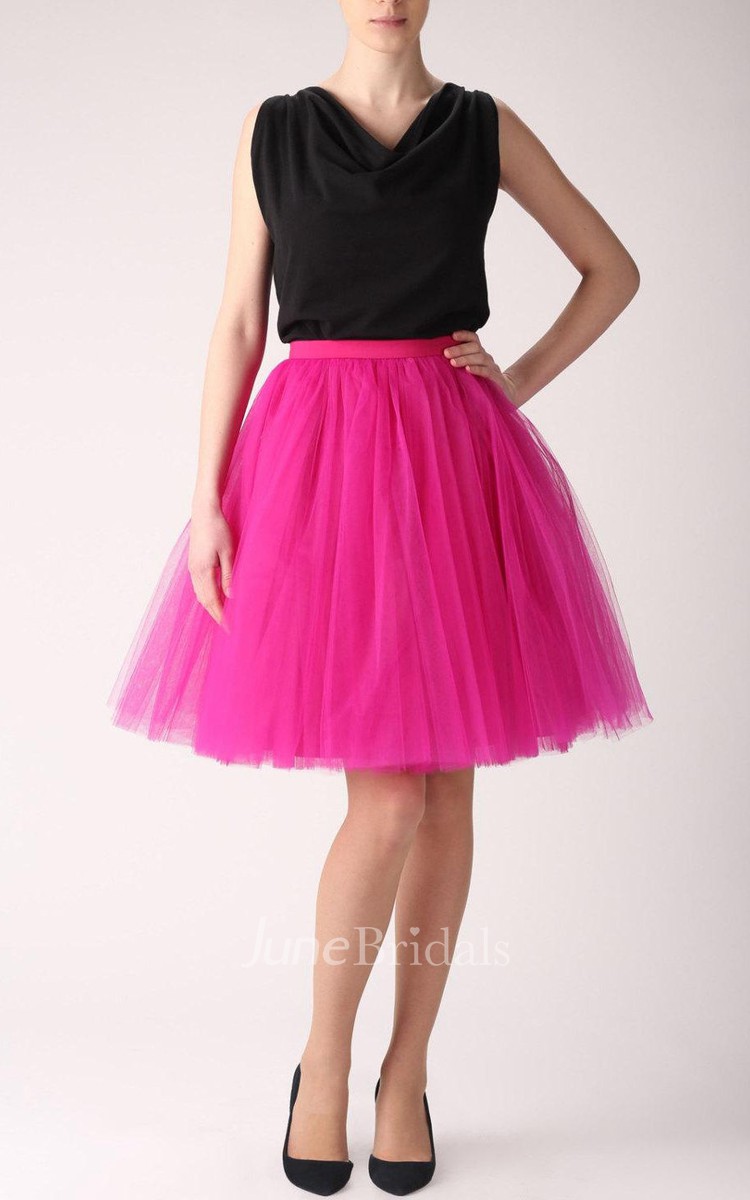 Fuchsia tulle outlet skirt