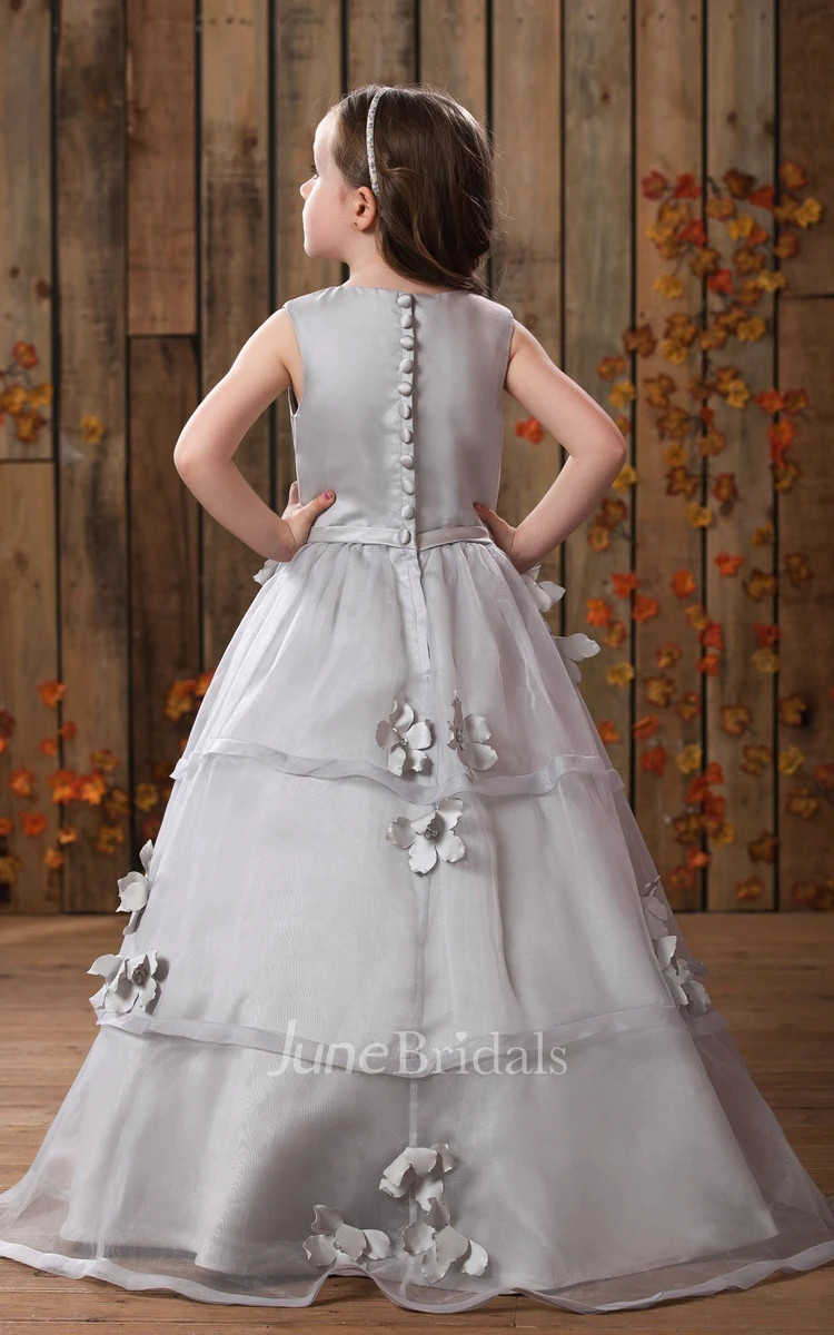 Lovely Sleeveless A-Line Flower Girl Dress With Pleats