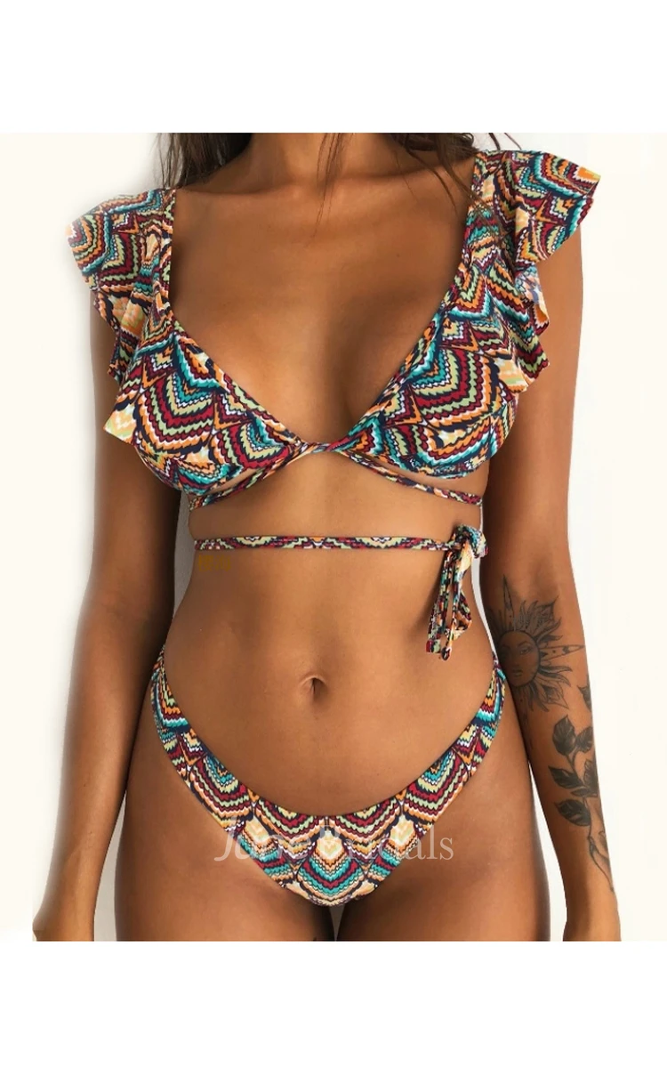 Push Up High-Cut Bikini Set