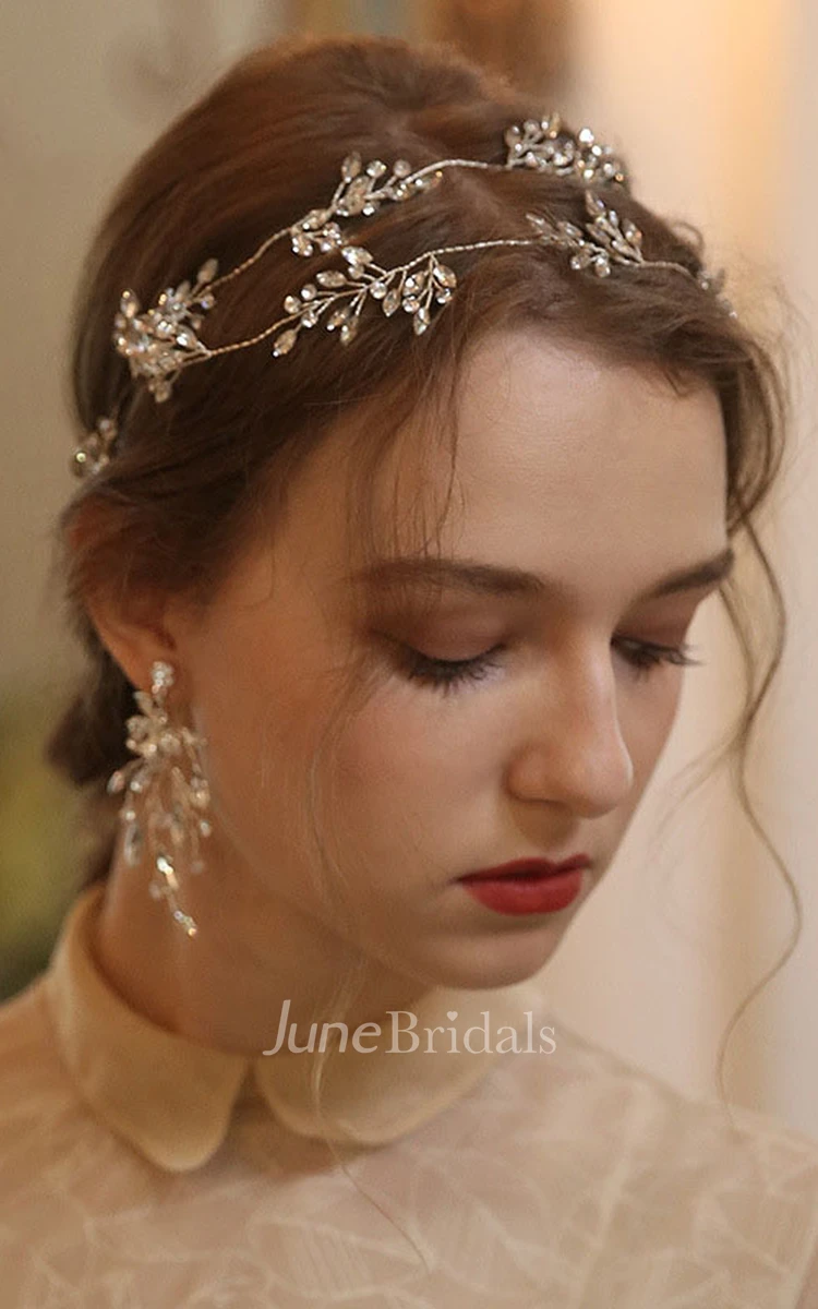 Original Handmade Crystal Rhinestone Headbands and Rings