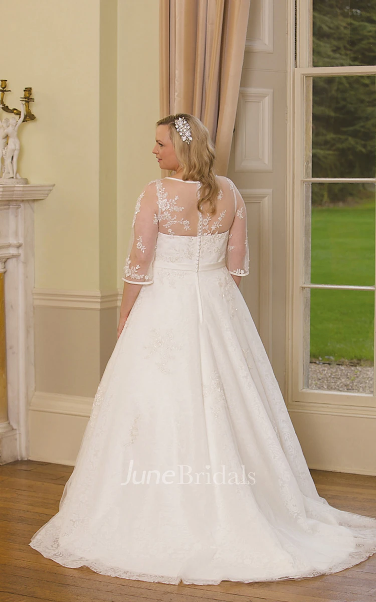 3/4 Sleeve Wedding Dress: Lace, Satin & More - June Bridals