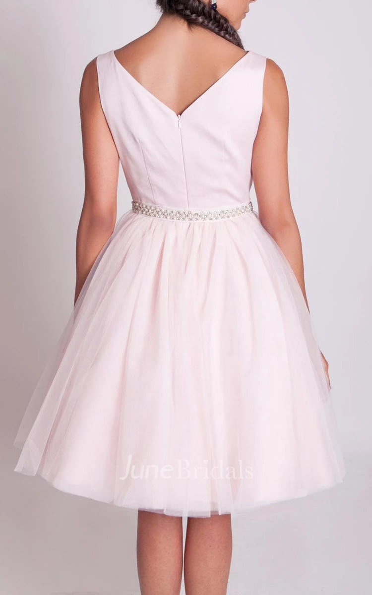 1950S Blush Pink Tulle Dress