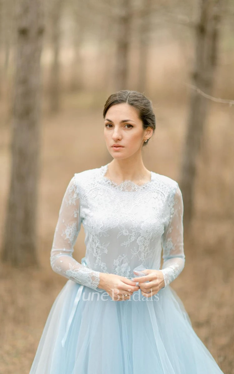 Blue Wedding Blue Light Blue Blue Lace Dress