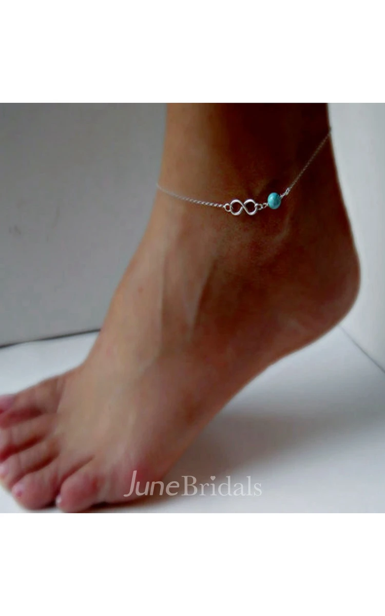 Simple Summer Digital Beaded Anklet 19Cm
