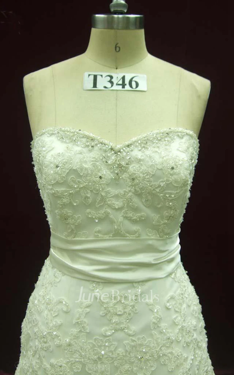 Sexy Wedding With French Lace Trumpet Fit And Flair Style Dress