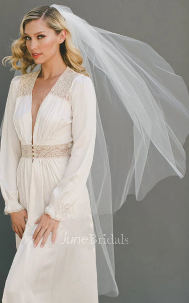 Western Style Double-layer Soft Tulle Wedding Veil