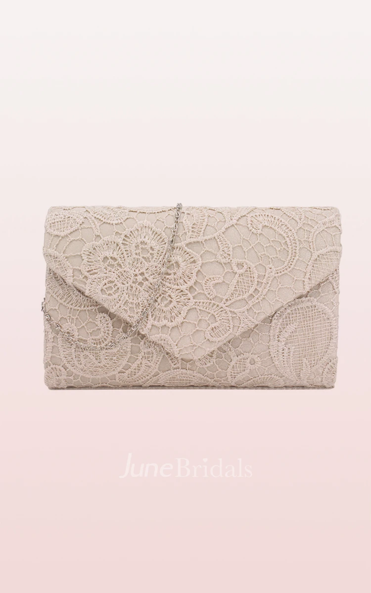 Lace Clutch with Flower
