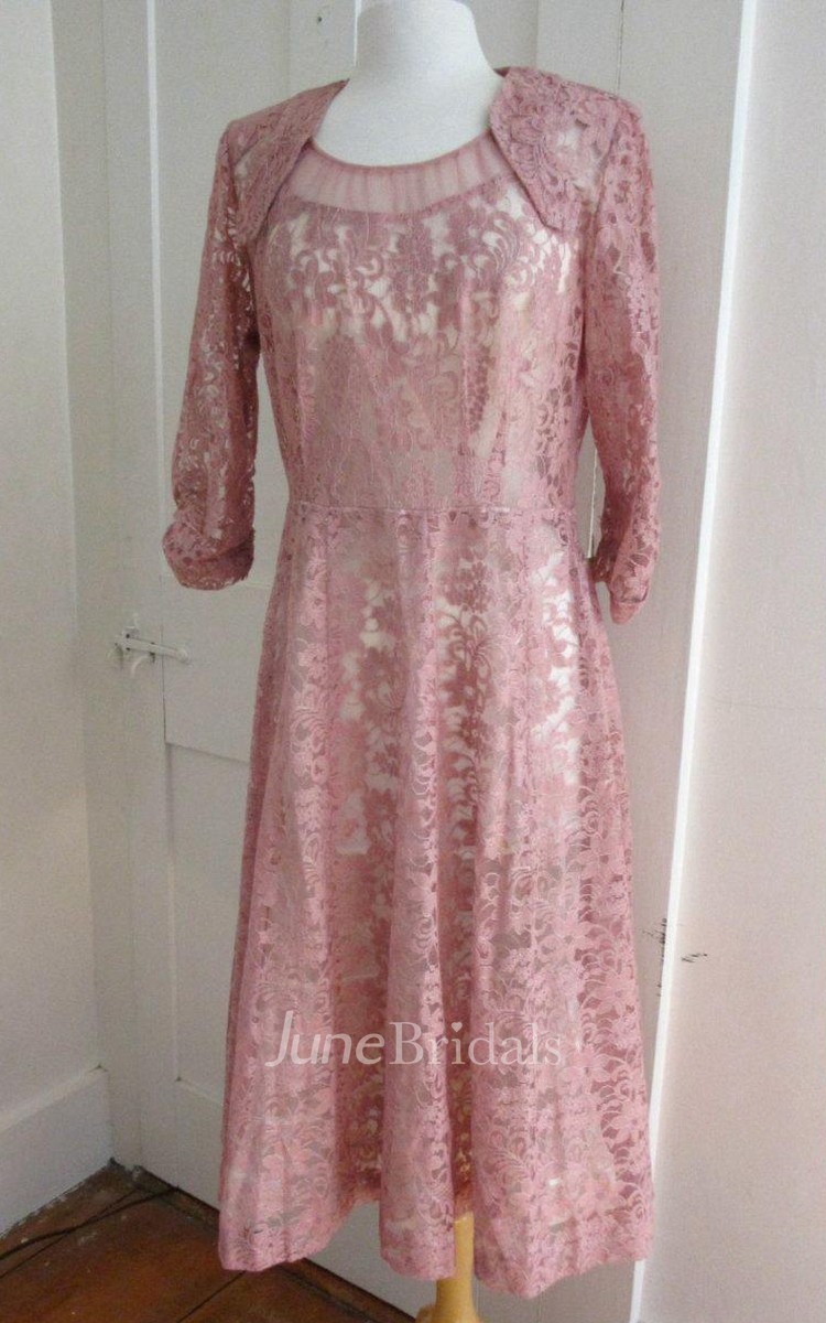 Old rose lace dress best sale