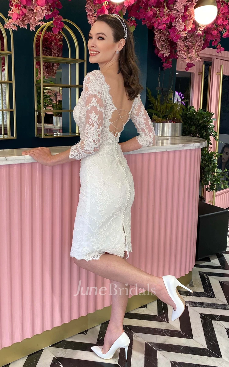 Jody Sequin Lace Dress in Cream