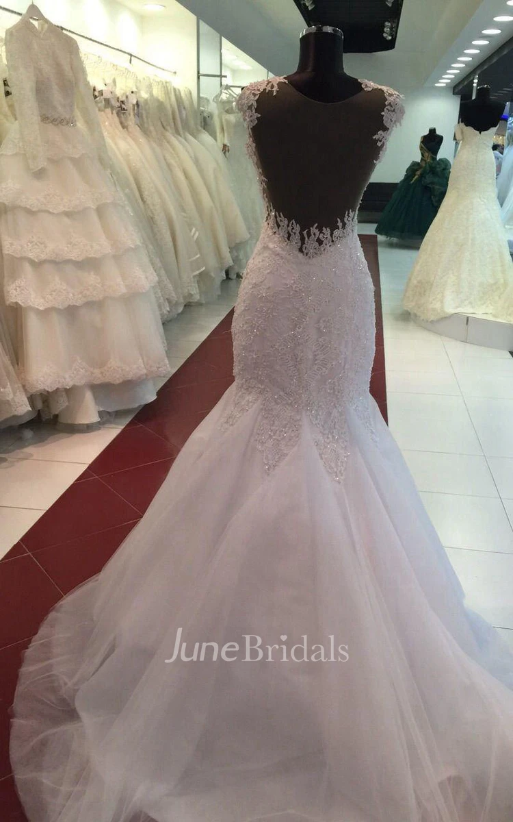 Illusion Back Wedding To Your Measurements Dress