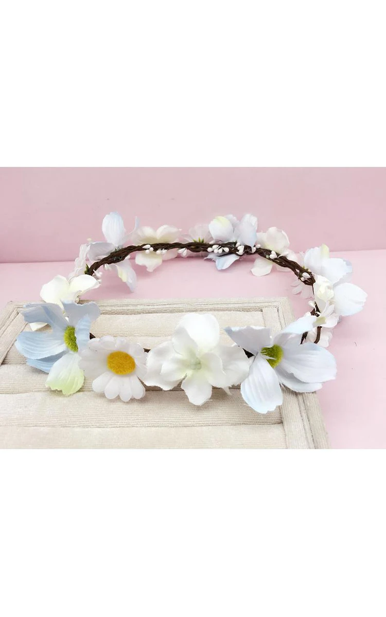 Flower Fairy Korean Flower Headdress Bride Wreath Heart Of The Female Flower Hair Wedding Holiday Jewelry