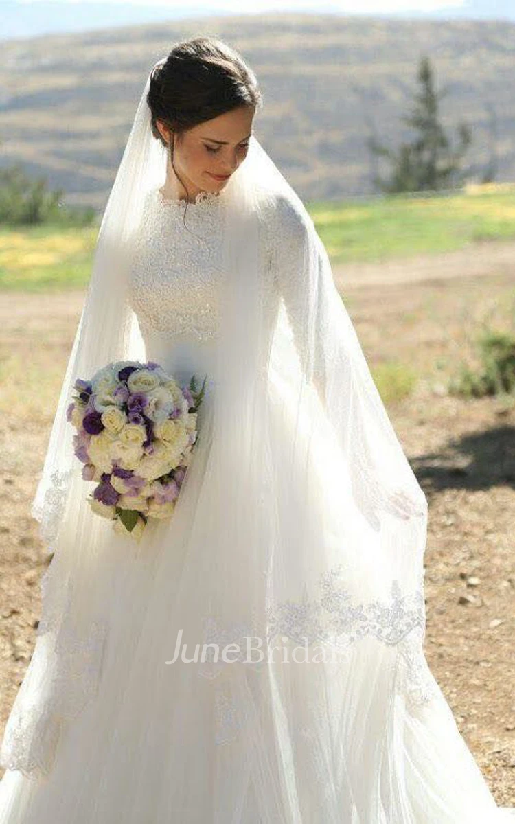 Modest Wedding with Sleeves