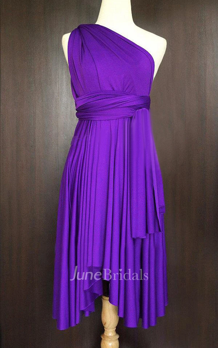 Purple Convertible Wrap Dress