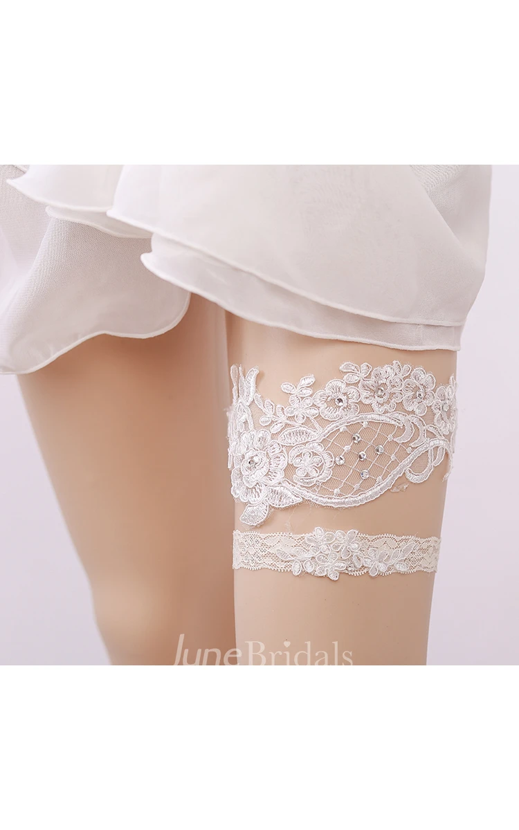 Bridal Garter Two-piece Lace Garter Within 16-23inch
