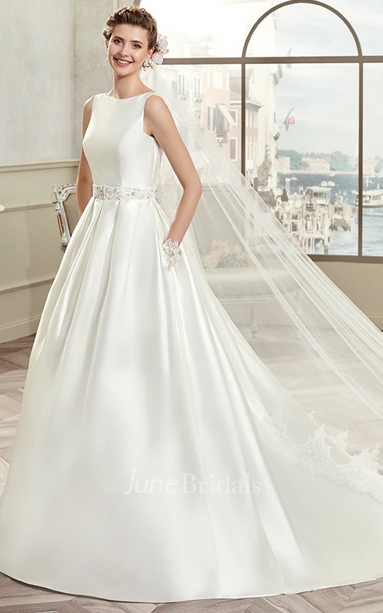 Jewel Lace Wedding Dress with Sweetheart Neckline
