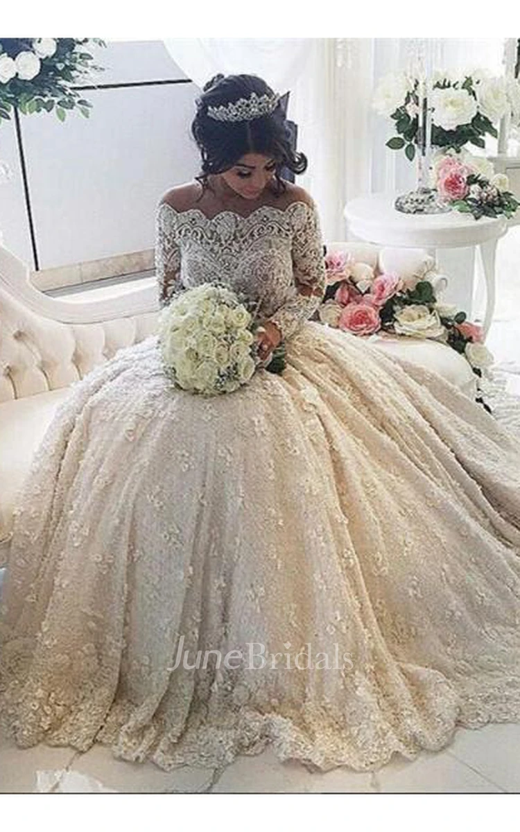 Princess long sleeve wedding gowns orders