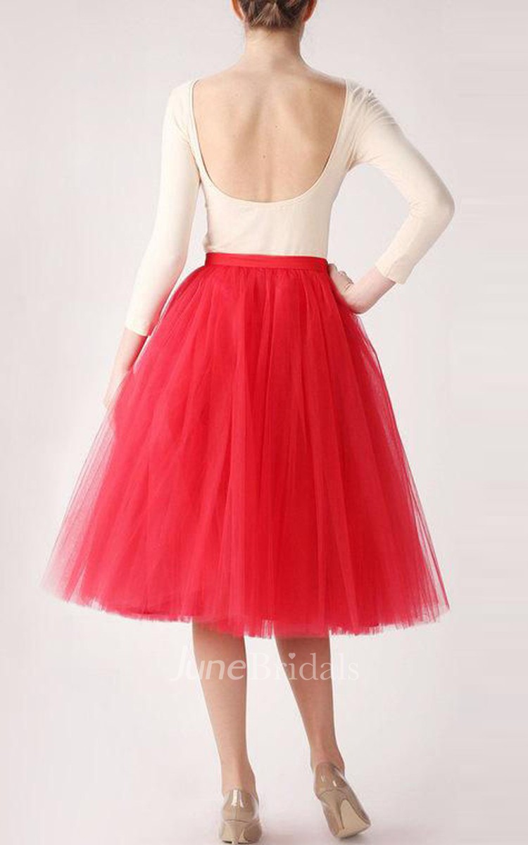 Tea Length Dress with Petticoat