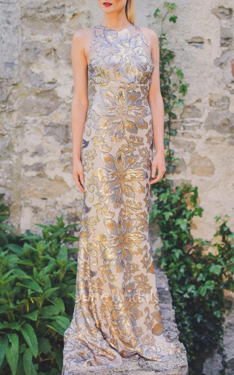 Strikingly Beautiful Gold And Silver Wedding Dress