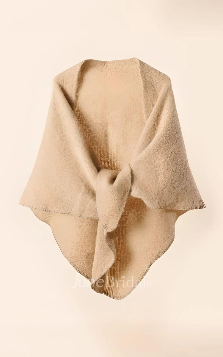 Casual Sleeveless Cotton Cashmere Wedding Shawl For Fall/Winter