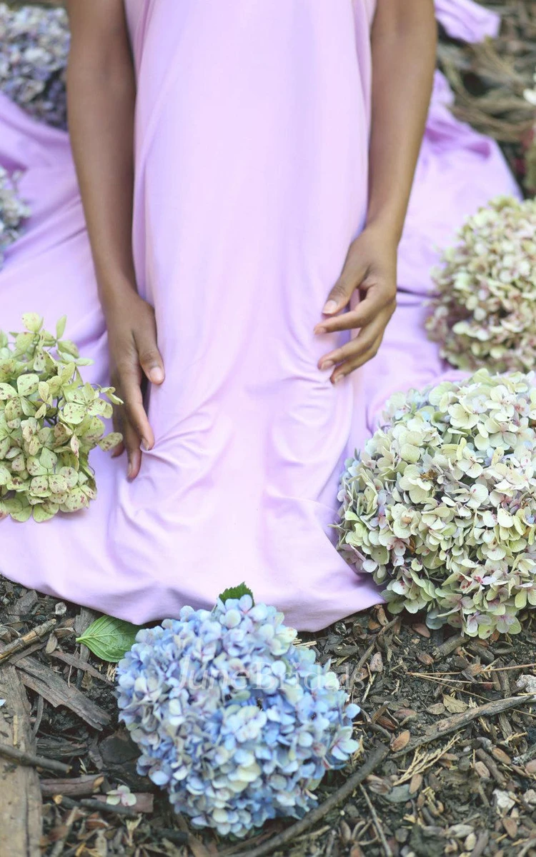 Lilac Long Convertible Wrap Gown Dress