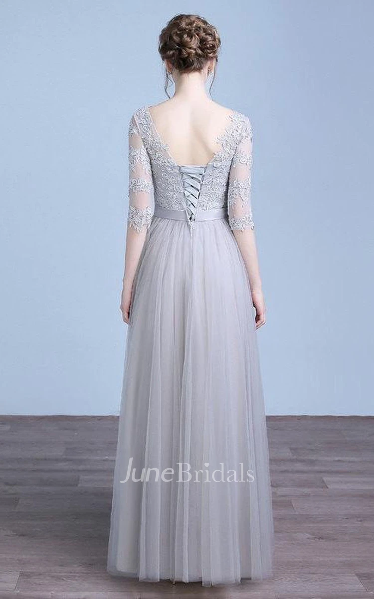 Lace Vintage Prom Evening Lace Bridesmaid Bridal Gown Evening Long Dress