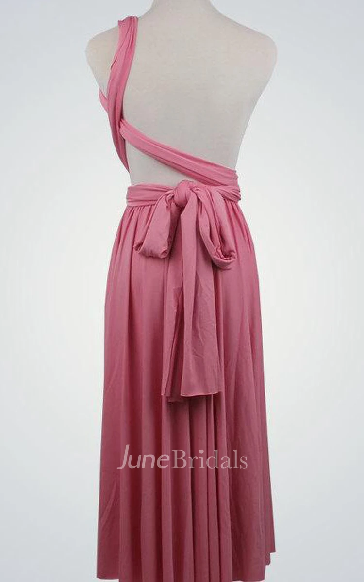 One-shouldered Sleeveless Gown With Ruched Bodice