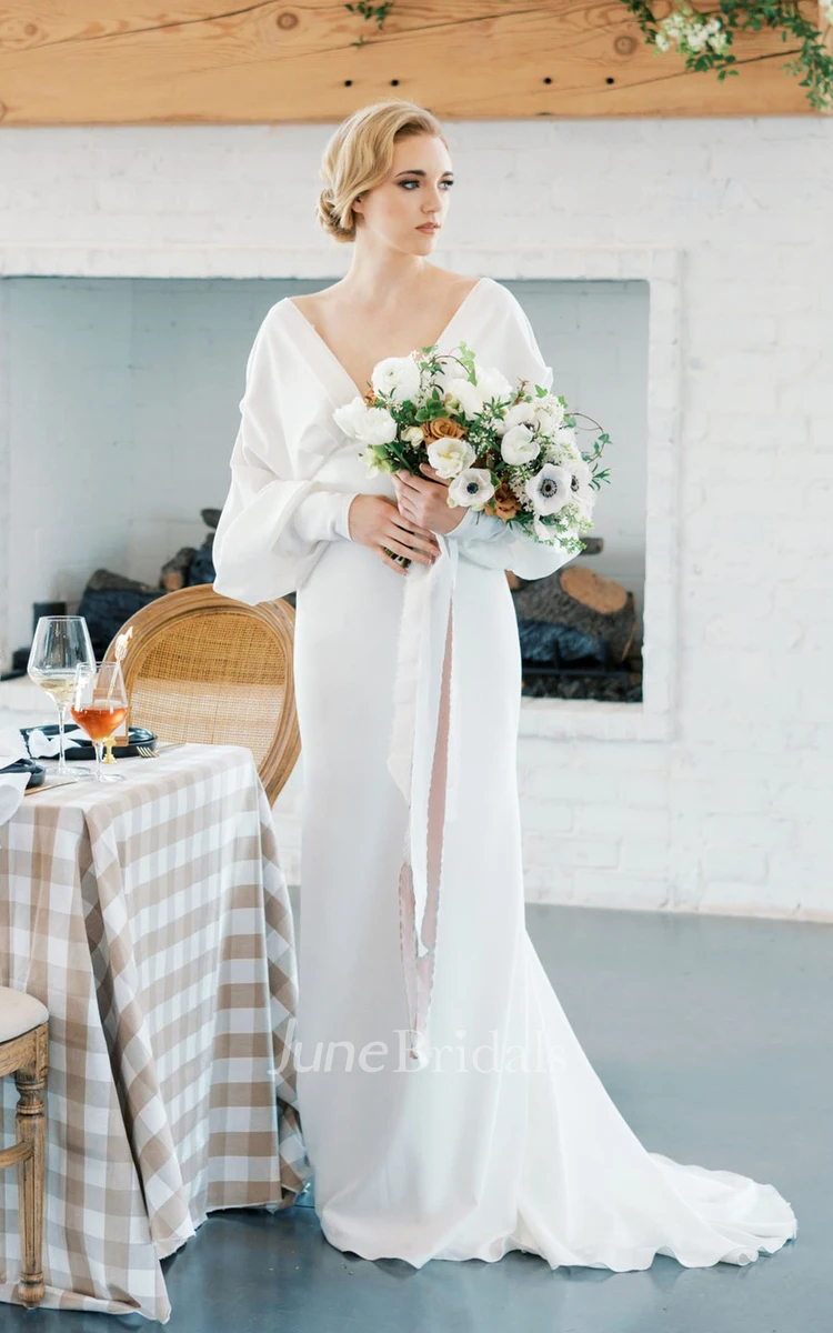 Poet Sleeve Wedding Dress