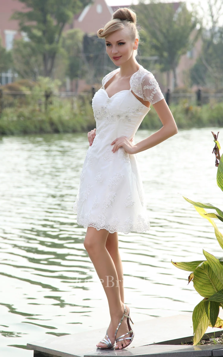 Captivating Cute Dress With Lace And Spaghetti Straps