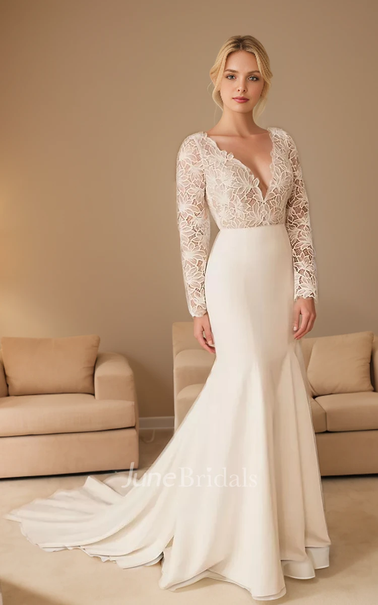 Sexy Luxury Halter Lace Sweetheart Mermaid With Long Train Wedding